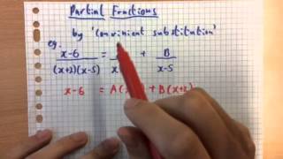 Partial Fractions by Convinient Substitution [upl. by Ellecrag139]