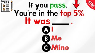 Mixed English Grammar Quiz If you pass Youre in the top 5 [upl. by Siduhey119]