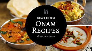 Recipe Collection The Best Onam Recipes by MariasMenu [upl. by Galang]