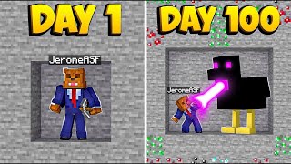 I Survived 100 INSANE Days Underground In Minecraft [upl. by Enitsuj]