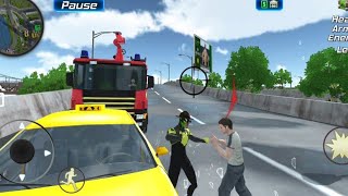 Rope frog ninja hero Car Vegas GameHelicopter flying [upl. by Alyacim430]