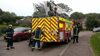 Northamptonshire Fire and Rescue Service CARP On Scene At Garden Fire [upl. by Issej]