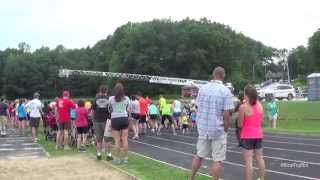 Bins Toy Bin Family Vlog  Jon amp Jenna Run a 5k  July 20 2014 [upl. by Moffitt]