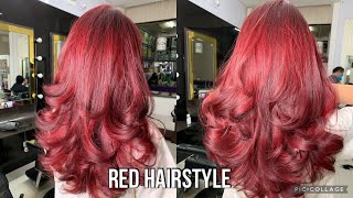 RED HAIR  Hair transformation  Hair colour  Hair inspiration  new hairstyle [upl. by Bow523]