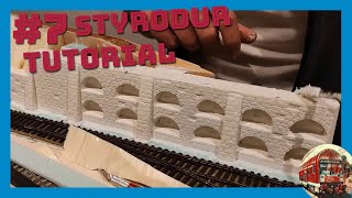 7 Stützmauer auf der Modelleisenbahn aus Styrodur  Tutorial [upl. by Nonnair]