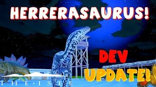 HERRERASAURUS  The Isle Dev Branch Sneak Peek  Herrerasaurus  Dino Tracking  Bleeding  Gameplay [upl. by Panther]