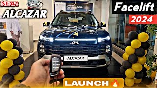 HYUNDAI ALCAZR FACELIFT🔥2024 PRICE DESIGN FEATURES KYA MILAGE [upl. by Googins911]