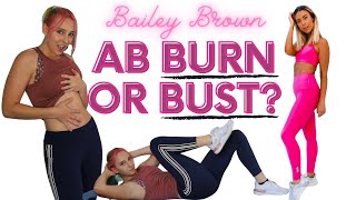 Personal Trainer Tries amp Reviews Bailey Browns 5 MIN AB BURN WORKOUT [upl. by Roydd72]