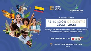 Audiencia Pública Rendición de Cuentas 2022  2023 [upl. by Doreg444]