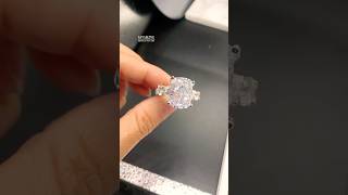 12ct Cushion Cut White Sapphire Classic Engagement Ring  Stunning amp Elegant  Sayabling [upl. by Esile]