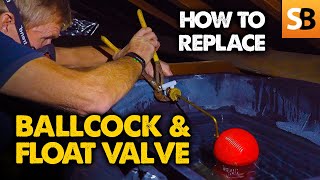 How to Replace a Ballcock amp Float Valve [upl. by Busby]