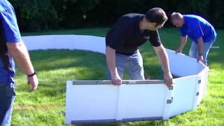 Backyard Rink Installation with Iron Sleek Polysteel boards [upl. by Yknarf322]