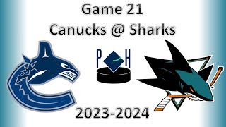 November 25th 2023 Canucks  Sharks Review [upl. by Jarrod858]