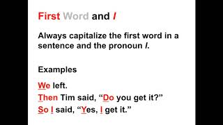 Capitalization Lesson  When to Capitalize in the English Language [upl. by Adriano265]