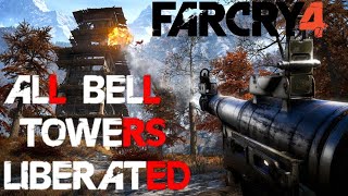 All Bell Towers Liberated Far Cry 4 [upl. by Branham387]