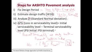 Pavement Thickness Design Approaches AASHTO Design Considerations by Prof Dr Asim Farooq [upl. by Ally]