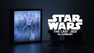 Star Wars™ The Last Jedi™ 3D Luminart™  Paladone [upl. by Ymmaj]