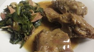 Neck Bones and Gravy Recipe  I Heart Recipes [upl. by Rabma]