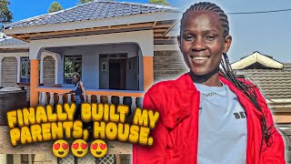 HOMECOMING  Unveiling the DREAM HOME FOR MY PARENTS Dem wa Facebook [upl. by Adnawat]