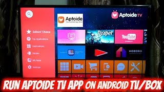 Install Aptoide TV App on Android TV  Box [upl. by Jacinta]