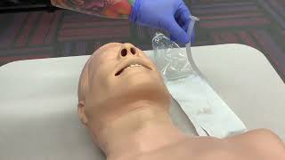 Skill Nasopharyngeal airway adjunct insertion [upl. by Nemsaj]