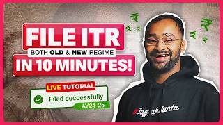 BEST ITR filling TUTORIAL for SALARIED EMPLOYEES  Old amp New Tax Regime  ITR 1 AY2425 [upl. by Violetta]