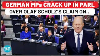 Germany’s Olaf Scholz Humiliated In Parliament MPs Crack Up Over Chancellor’s Remarks On Economy [upl. by Iroc]