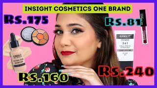 Insight Cosmetics One Brand Makeup  Review  So Affordable  Nidhi Katiyar [upl. by Tosch448]