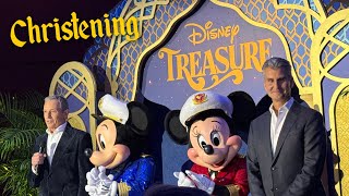 Disney Treasure Christening – Remarks from Bob Iger and Josh DAmaro  Disney Cruise Line [upl. by Natal]