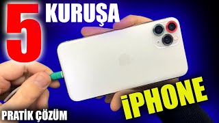 5 KURUŞA iPHONE PRATİK ŞARJ SORUNU ÇÖZÜMÜ [upl. by Chiaki571]