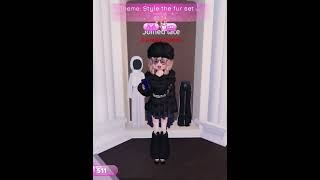 Dress to impress but I can only use fur set roblox dresstoimpress dresstoimpressroblox dti fyp [upl. by Oivatco]