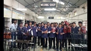 Electric arc welding  workshop practical  First year Polytechnic [upl. by Euqinamod]