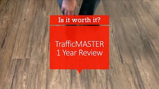 TrafficMASTER Vinyl Peel and Stick Flooring 1 Year Review [upl. by Einafit]