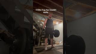 Trap Bar deadlift 410lbs deadlift backworkout trapbardeadlift [upl. by Enylcaj654]