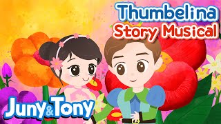 Thumbelina  Story Musical  Andersens Fairy Tales  Bedtime Stories  JunyTony [upl. by Aiepoissac110]