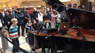 Tokio Myers performing at Canada Place Canary Wharf London [upl. by Amelia]