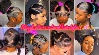 🌸🐦‍🔥🌸4c curly Natural Hairstyles On Pinterest  𝐒𝐥𝐚𝐲𝐞𝐝 edges  baddie girlies 🌸🦄🌸 [upl. by Merkley]