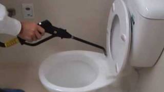 How to Steam Clean Hospital Bathroom Toilets in 4 minutes [upl. by Ayrotal]