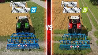 Farming Simulator 25 vs 22 Will It Surprise Us  Direct Comparison [upl. by Rich]