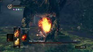 DARK SOULS REMASTERED Black Dragon Kalameet Easy Strategy [upl. by Aicissej184]