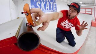 Fingerboarding An ACTUAL SKATEPARK 2 [upl. by Ahsineb]