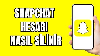 Snapchat Hesabı Silme 2024  Snapchat Hesabı Nasıl Kapatılır [upl. by Gyasi]