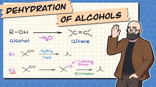 Dehydration of Alcohols  Synthesis of Alkenes [upl. by Wendi]