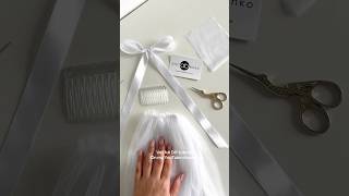 How to make a Veil with Bow Wedding Veil DIY tutorial Anita Benko Bridal wedding bridal [upl. by Madelaine]