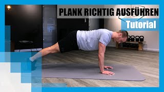 Tutorial Die Plank richtig machen 💪 [upl. by Dulcine]