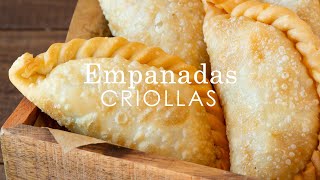 Receta de empanadas criollas de carne fritas argentinas  super jugosas [upl. by Ecadnak807]