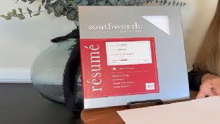 Southworth RD18CF 100 Cotton Resume Paper Review [upl. by Abernathy]