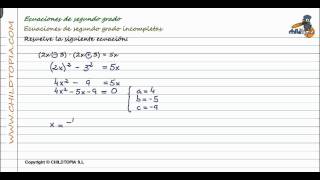 Ecuaciones de segundo grado Incompletas 3º de ESO matemáticas [upl. by Sturges]