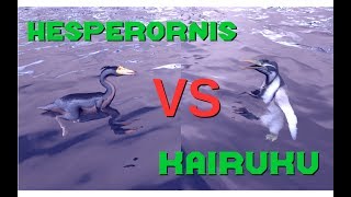 Hesperornis vs Kairuku  ARK Survival Evolved  Cantex [upl. by Granthem487]