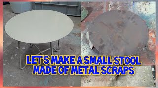 Lets make small stool from metal ScrapsFabrication amp Welding diy metal work ASMR viral live [upl. by Bael]